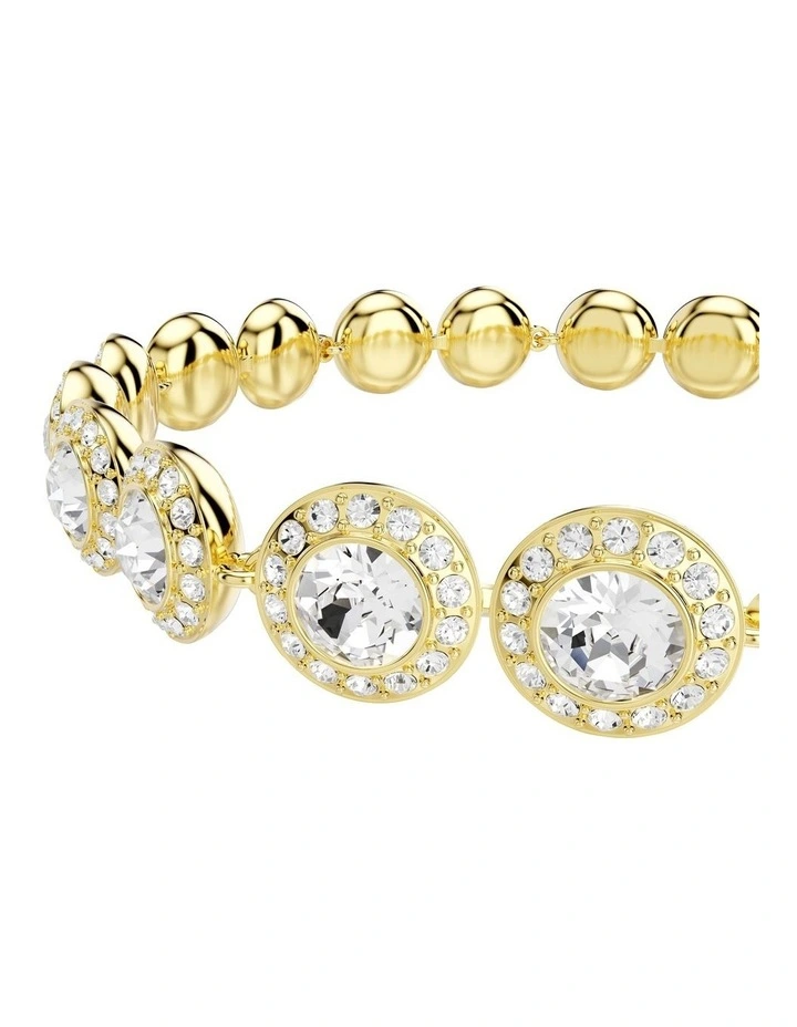 Round Cut Gold-Tone Plated Una Angelic 3 Set in White image 5
