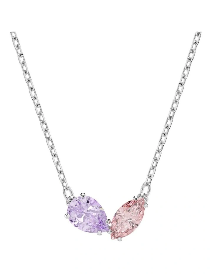 Mixed Cuts Rhodium Plated Set in Multi image 4