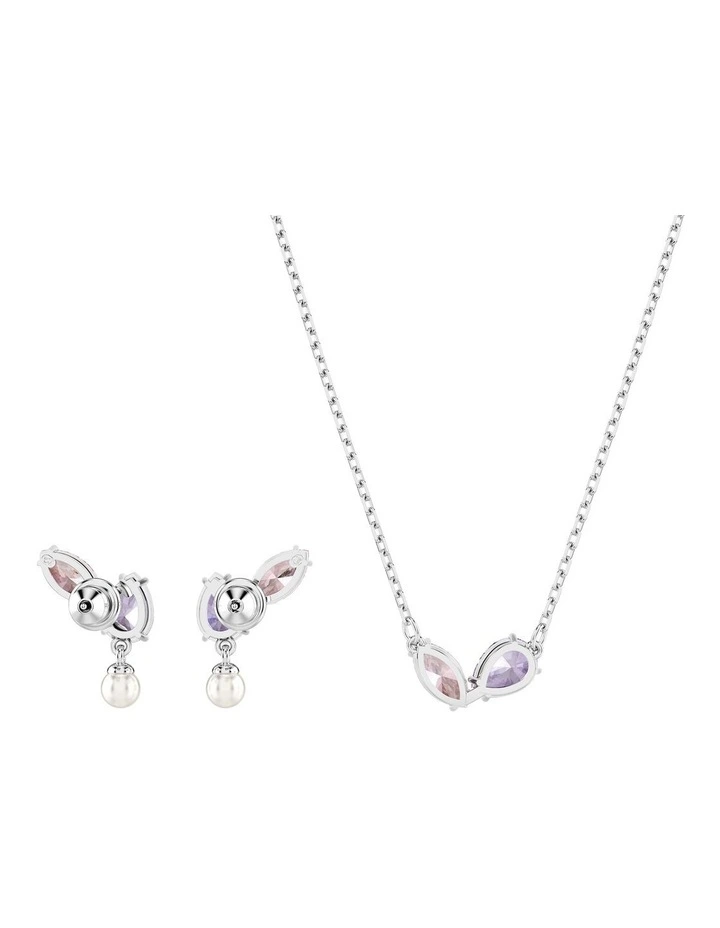 Mixed Cuts Rhodium Plated Set in Multi image 6