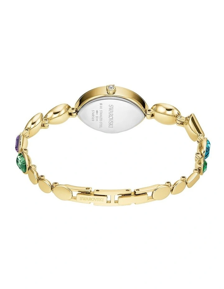 Gold-Tone Finish Gema Watch Crystal Bracelet in Gold image 3