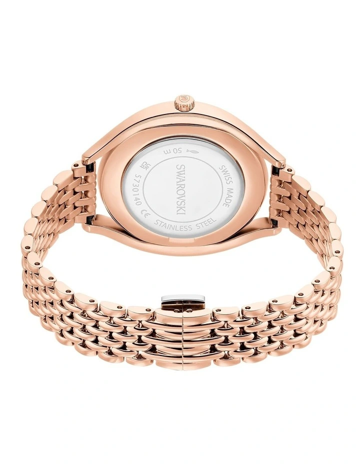 Rose Gold-Tone Finish Crystalline Aura Watch in Rose image 3