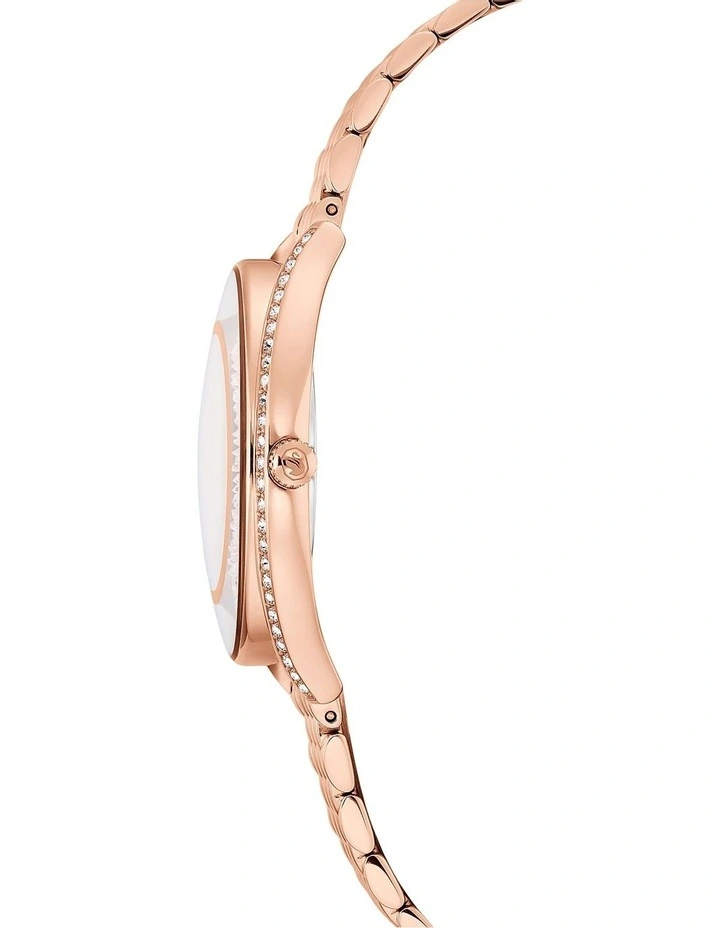 Rose Gold-Tone Finish Crystalline Aura Watch in Rose image 5
