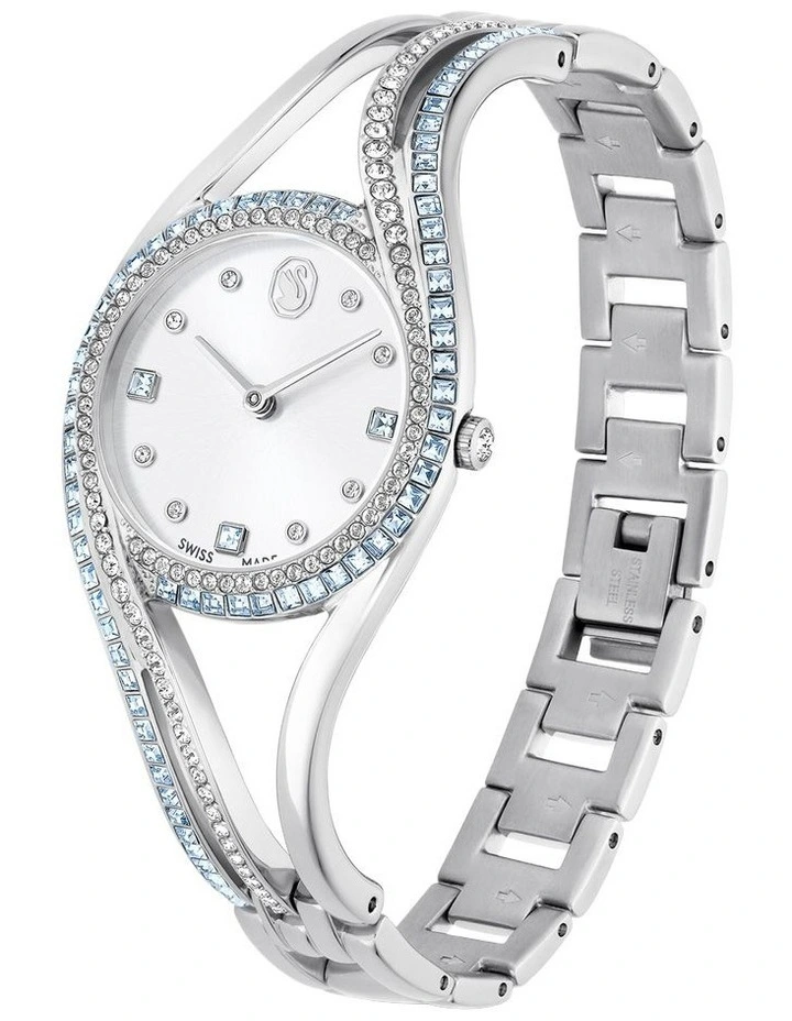 Swiss Made Metal Bracelet Hyperbola Bangle Watch in Multi image 2