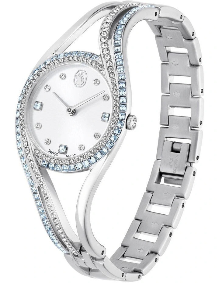 Swiss Made Metal Bracelet Hyperbola Bangle Watch in Multi image 2