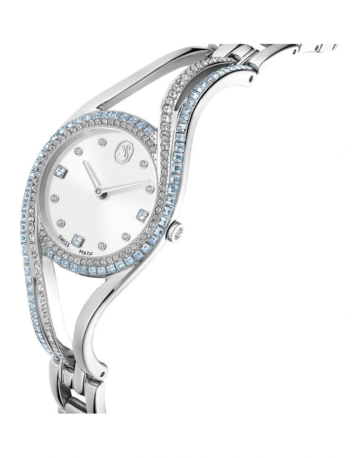 Swiss Made Metal Bracelet Hyperbola Bangle Watch in Multi image 4