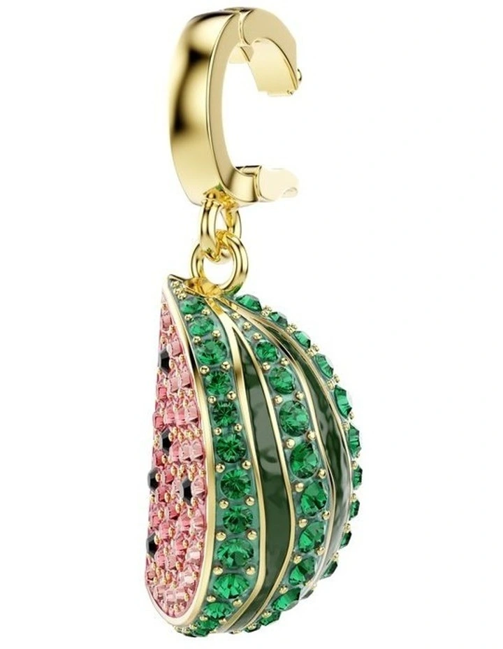 Idyllia Mixed Cuts Watermelon Gold-Tone Plated Charm in Multicolored image 3