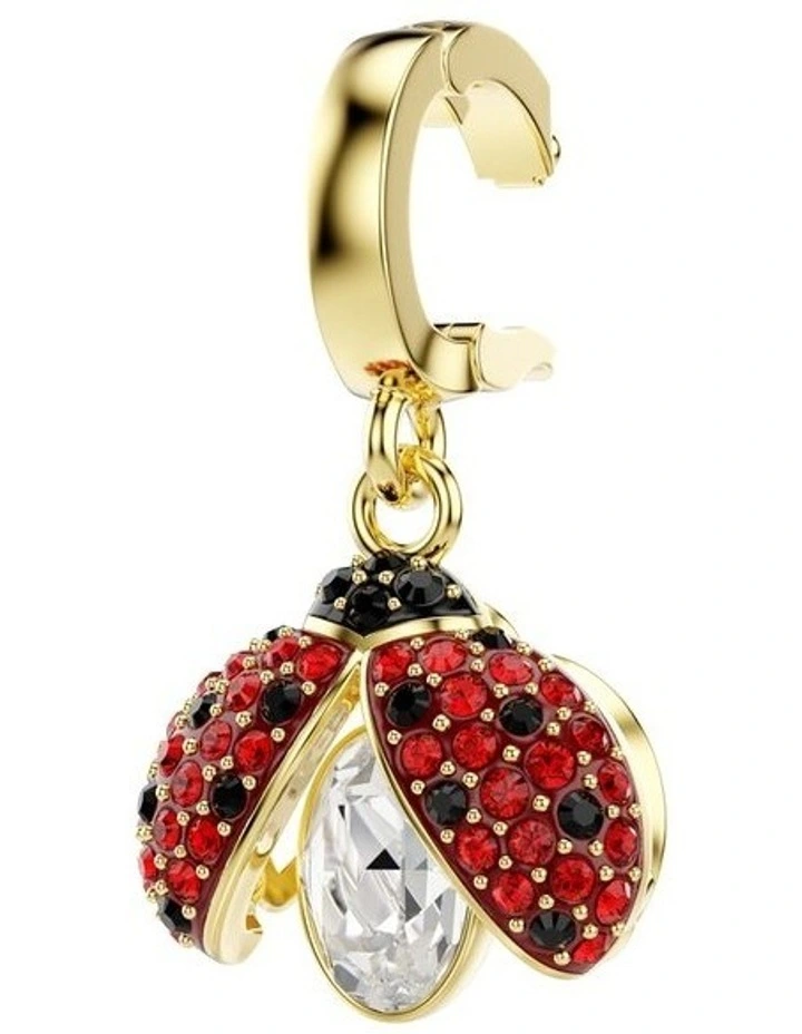 Idyllia Mixed Cuts Ladybug Gold-Tone Plated Charm in Red image 3