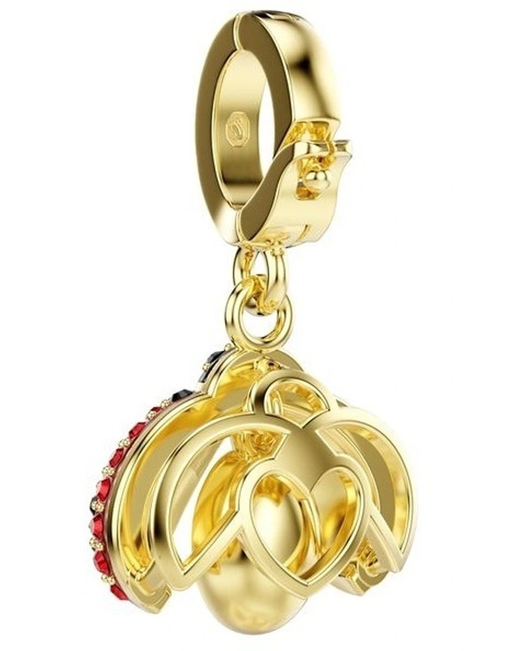 Idyllia Mixed Cuts Ladybug Gold-Tone Plated Charm in Red image 4