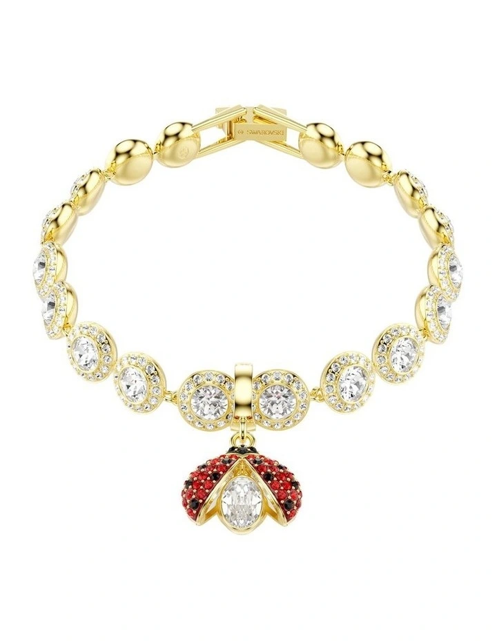 Idyllia Mixed Cuts Ladybug Gold-Tone Plated Charm in Red image 6