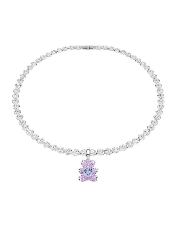 Idyllia Mixed Cuts Teddy Rhodium Plated Charm in Purple image 6
