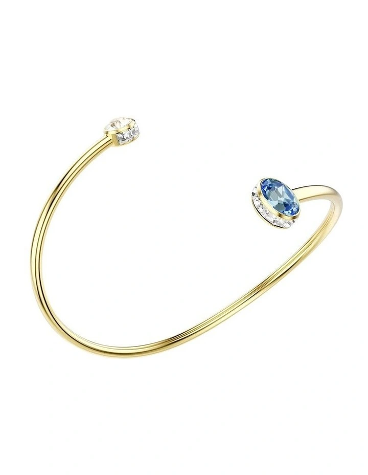 Chroma Bangle Mixed Cuts 18K Gold Finish in Multicoloured image 3