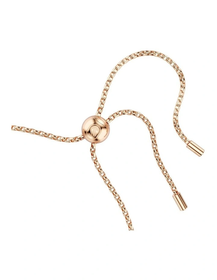 Constella Bracelet Crystal Pearl Round Cut 18K Rose Gold Finish in White image 3