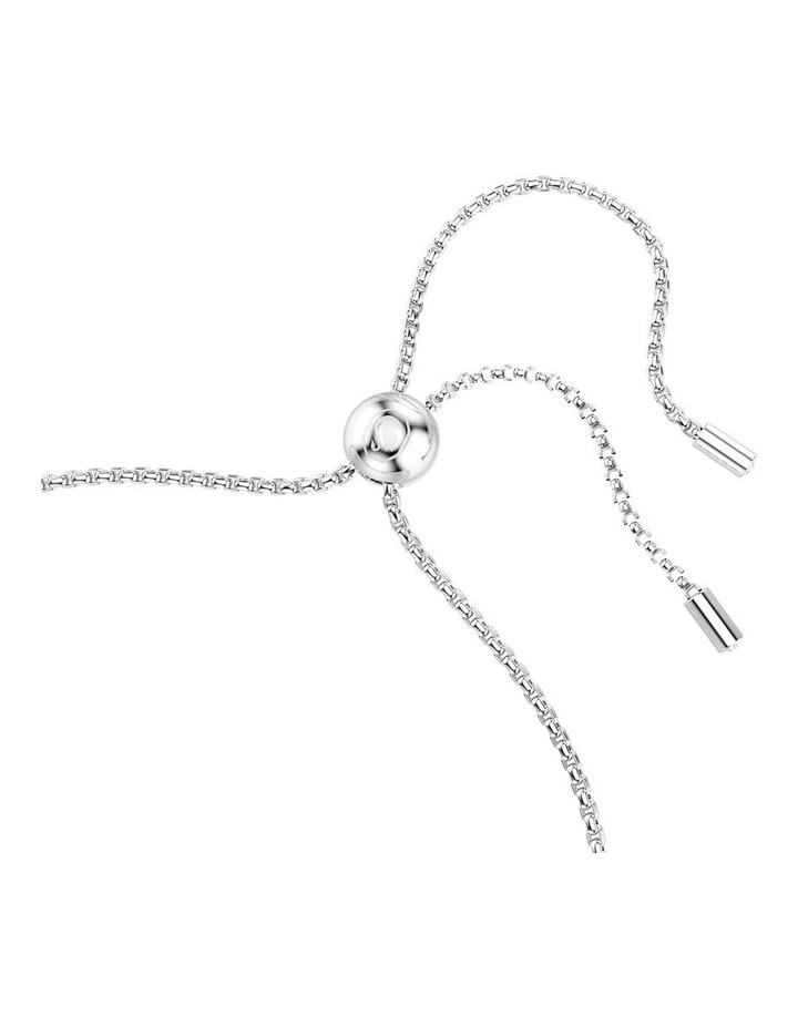 Matrix bracelet Round cut Rhodium plated in Pink image 3