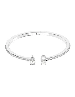 Mesmera cuff Mixed cuts Rhodium plated in White