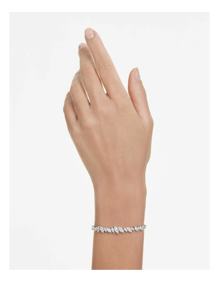 Mesmera bracelet Marquise cut Rhodium plated in White image 5