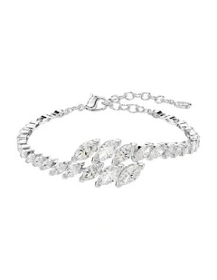 Mesmera bracelet Marquise cut Rhodium plated in White