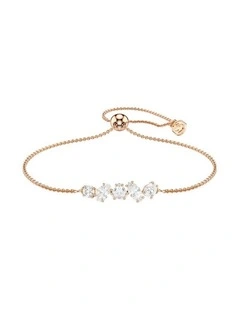 Mesmera bracelet Mixed cuts 18K rose gold finish in White