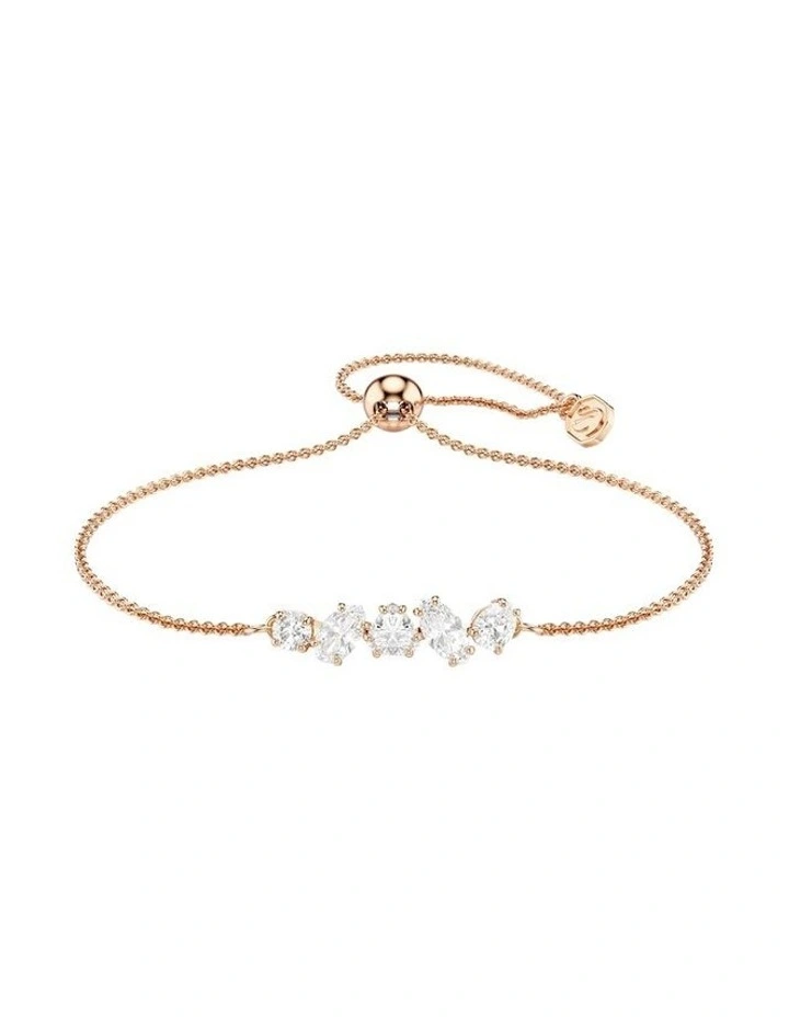 Mesmera bracelet Mixed cuts 18K rose gold finish in White image 1