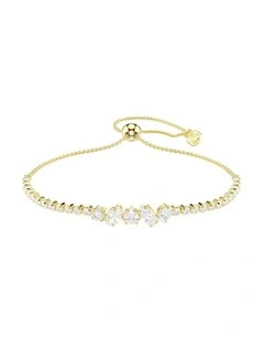 Mesmera bracelet Mixed cuts 18K gold finish in White