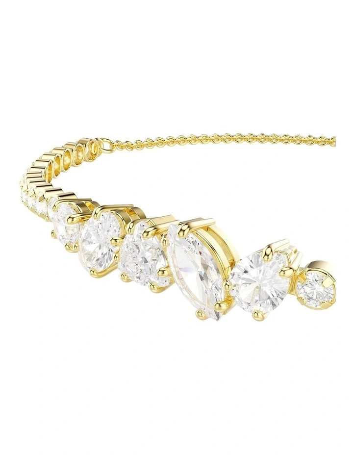 Mesmera bracelet Mixed cuts 18K gold finish in White image 2