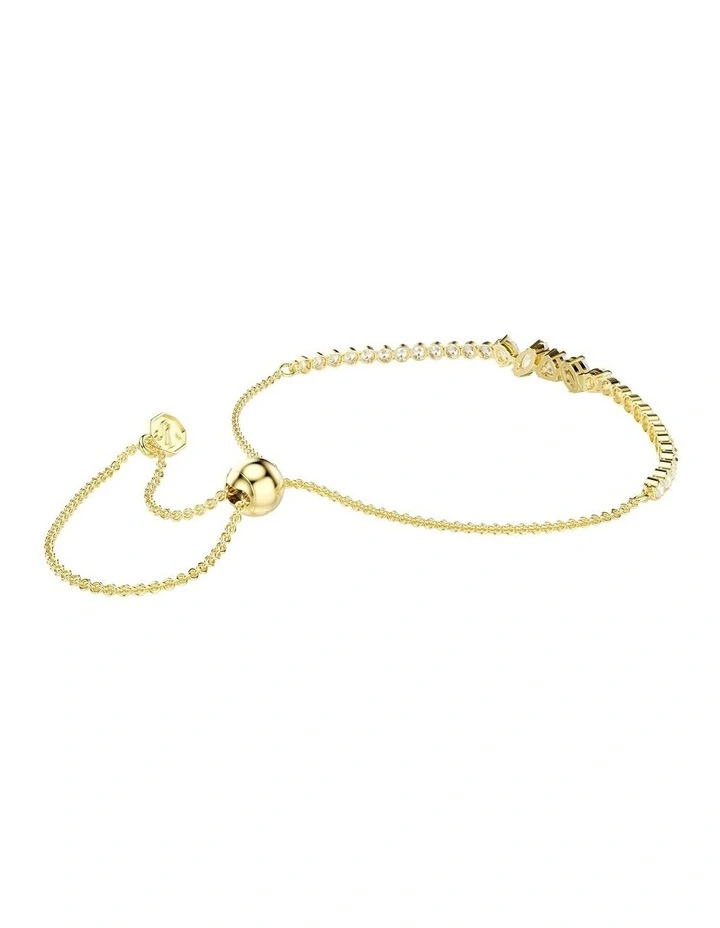 Mesmera bracelet Mixed cuts 18K gold finish in White image 4