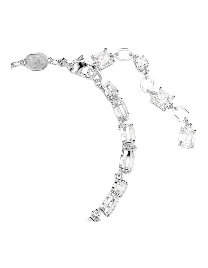 Mesmera bracelet Mixed cuts Rhodium plated in White image 3