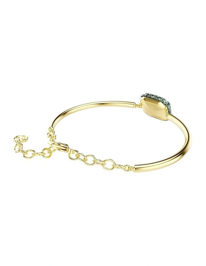 Sublima bangle Octagon cut 18K gold finish in Green image 4