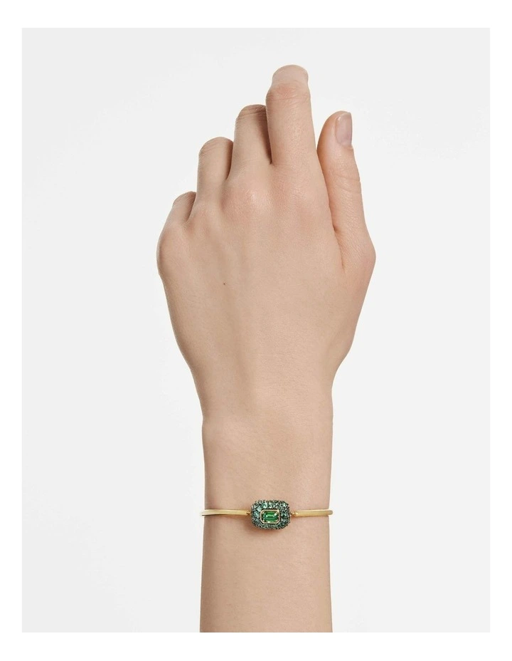 Sublima bangle Octagon cut 18K gold finish in Green image 5