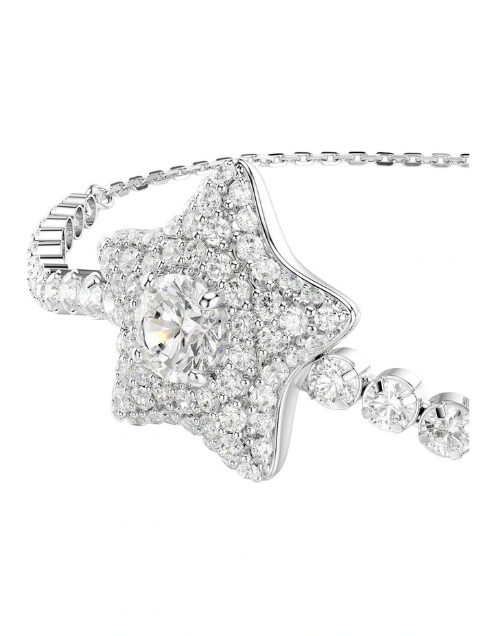 Sublima bracelet Round cut Star Rhodium plated in White image 2