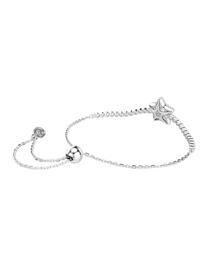 Sublima bracelet Round cut Star Rhodium plated in White image 4