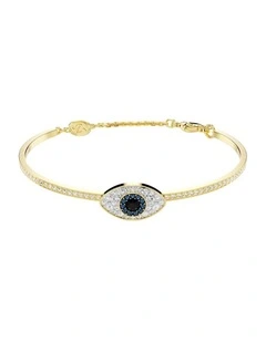 Symbolica bangle Evil eye 18K gold finish in Blue