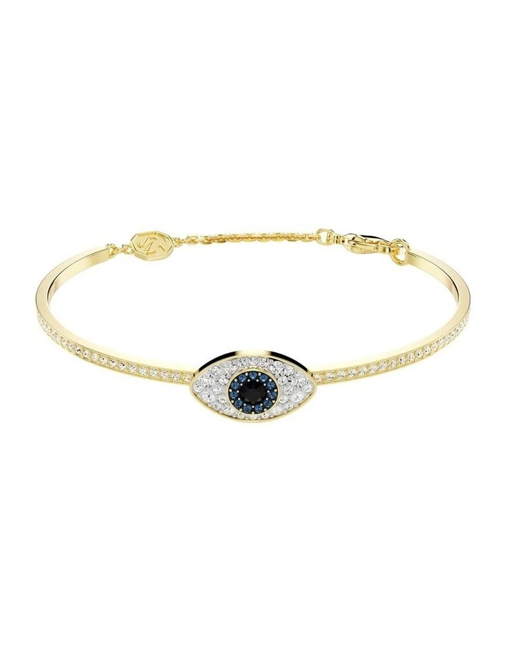 Symbolica bangle Evil eye 18K gold finish in Blue image 1