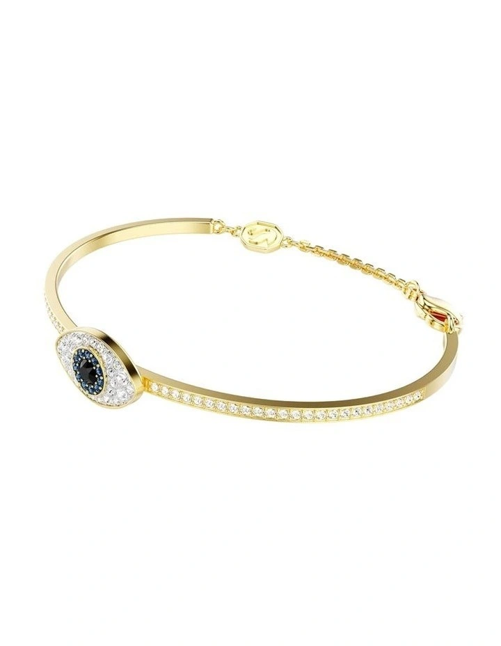 Symbolica bangle Evil eye 18K gold finish in Blue image 2