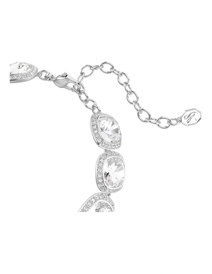 Una Angelic bracelet Cushion cut Rhodium plated in White image 3