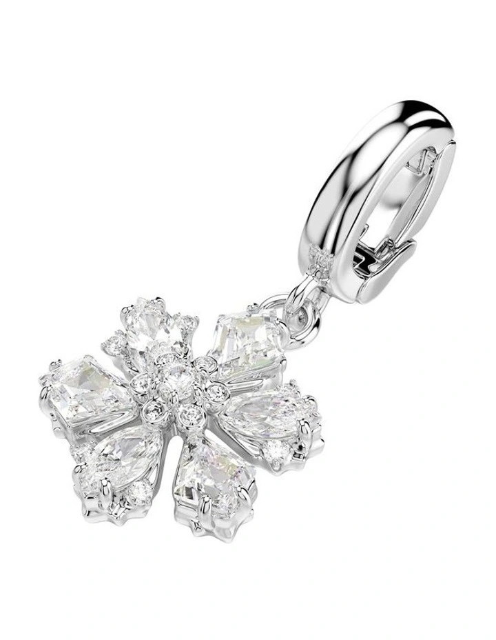 Idyllia charm Mixed cuts Snowflake Rhodium plated in White image 2
