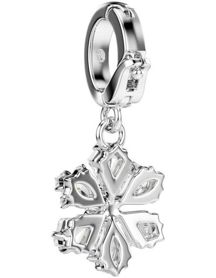 Idyllia charm Mixed cuts Snowflake Rhodium plated in White image 4