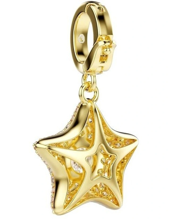 Sublima charm Round cut Star 18K gold finish in Yellow image 4