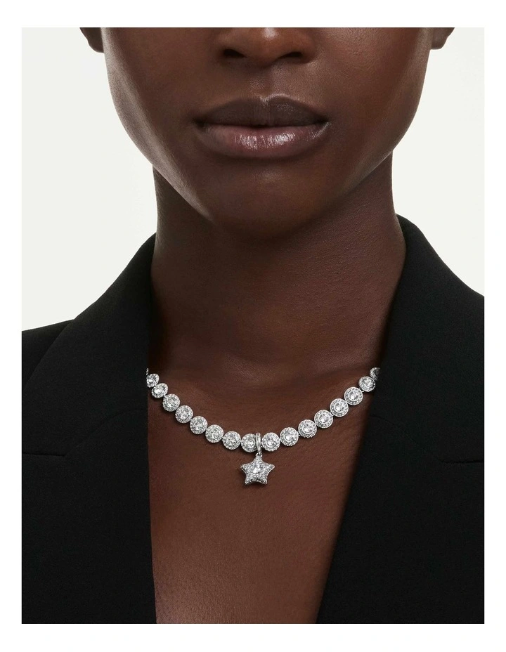 Sublima charm Round cut Star Rhodium plated in White image 5