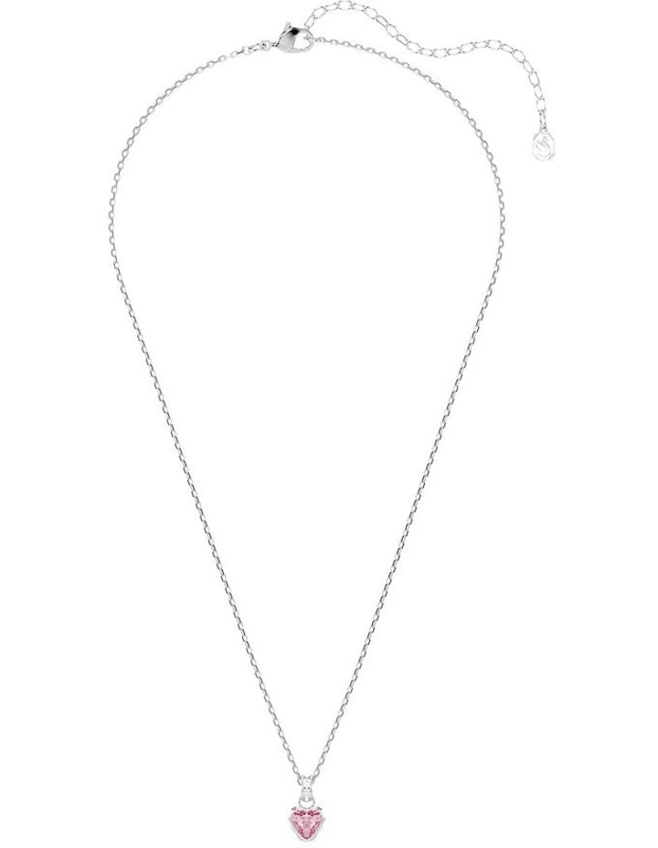 Chroma pendant Mixed cuts Rhodium plated in Pink image 2