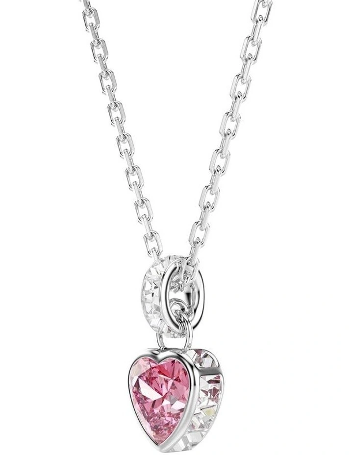 Chroma pendant Mixed cuts Rhodium plated in Pink image 3