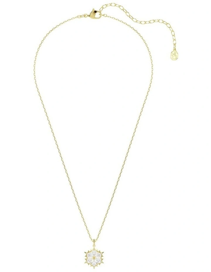 Magic pendant Mixed cuts Snowflake 18K gold finish in White image 2