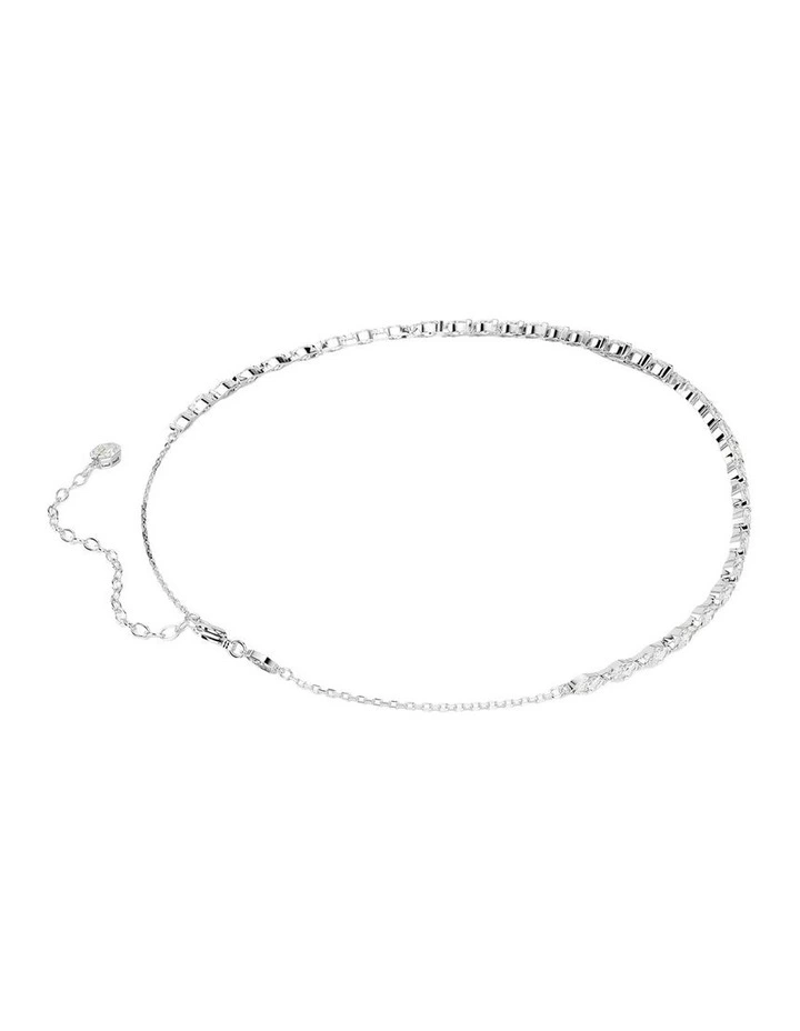 Mesmera necklace Marquise cut Rhodium plated in White image 4