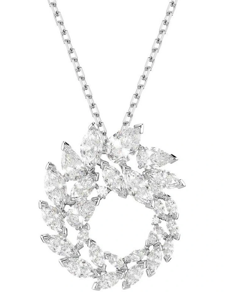 Mesmera pendant Marquise cut Rhodium plated in White image 1