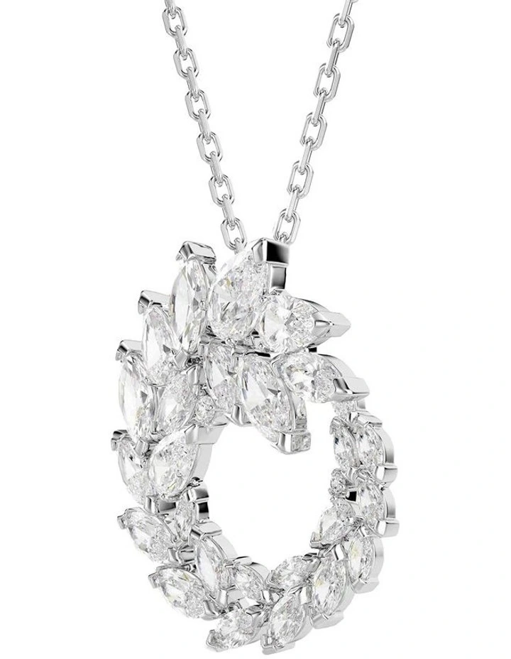 Mesmera pendant Marquise cut Rhodium plated in White image 3