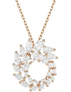 Mesmera pendant Marquise cut 18K rose gold finish in White