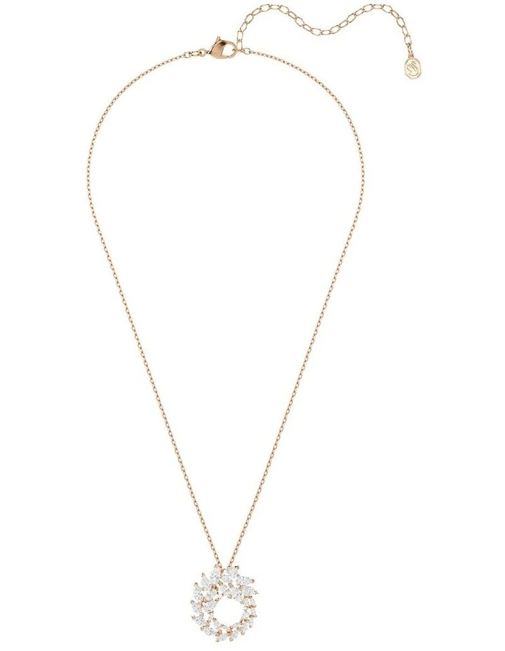Mesmera pendant Marquise cut 18K rose gold finish in White image 2