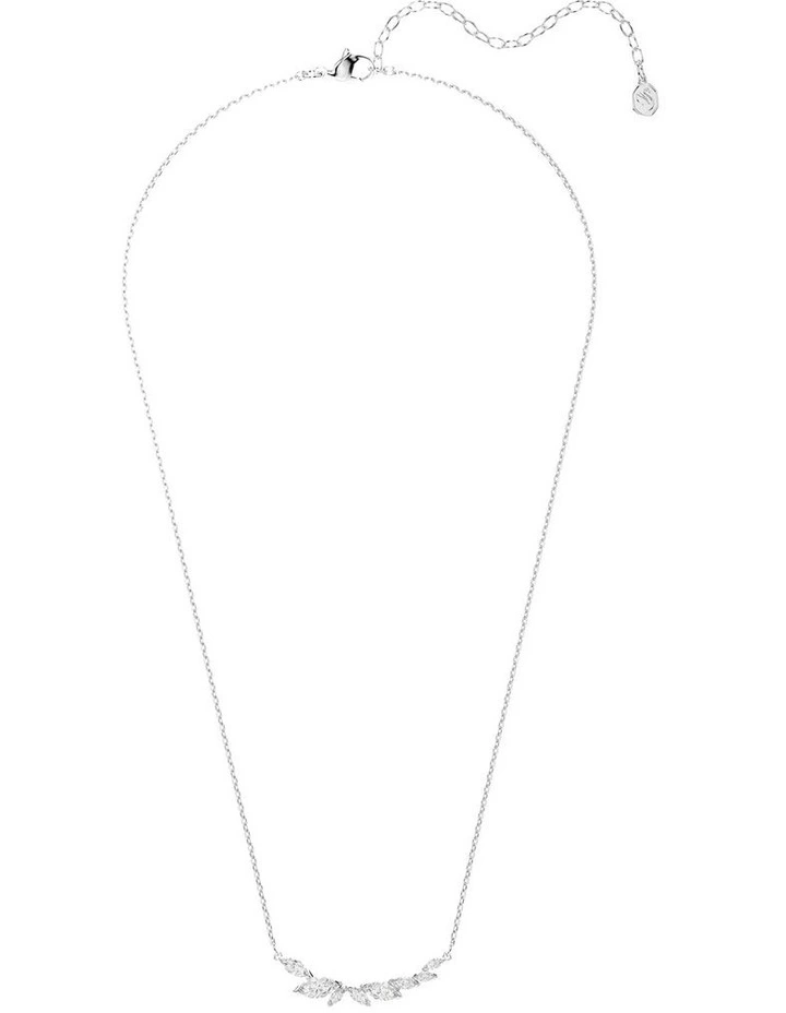 Mesmera necklace Marquise cut Rhodium plated in White image 2