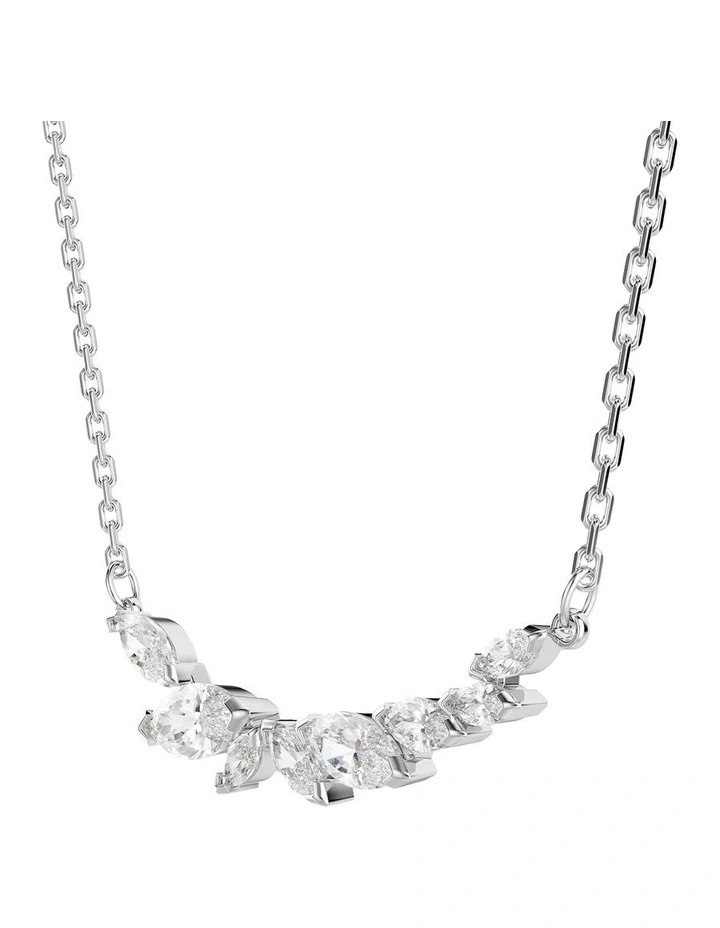 Mesmera necklace Marquise cut Rhodium plated in White image 3