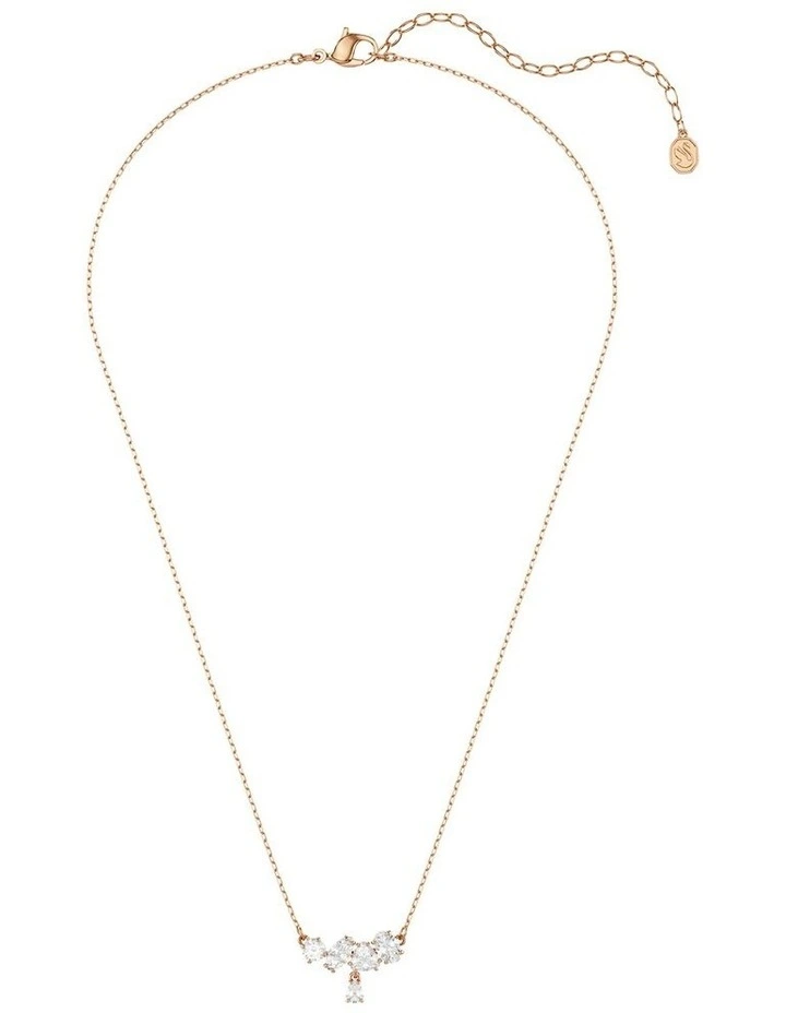 Mesmera necklace Mixed cuts 18K rose gold finish in White image 2