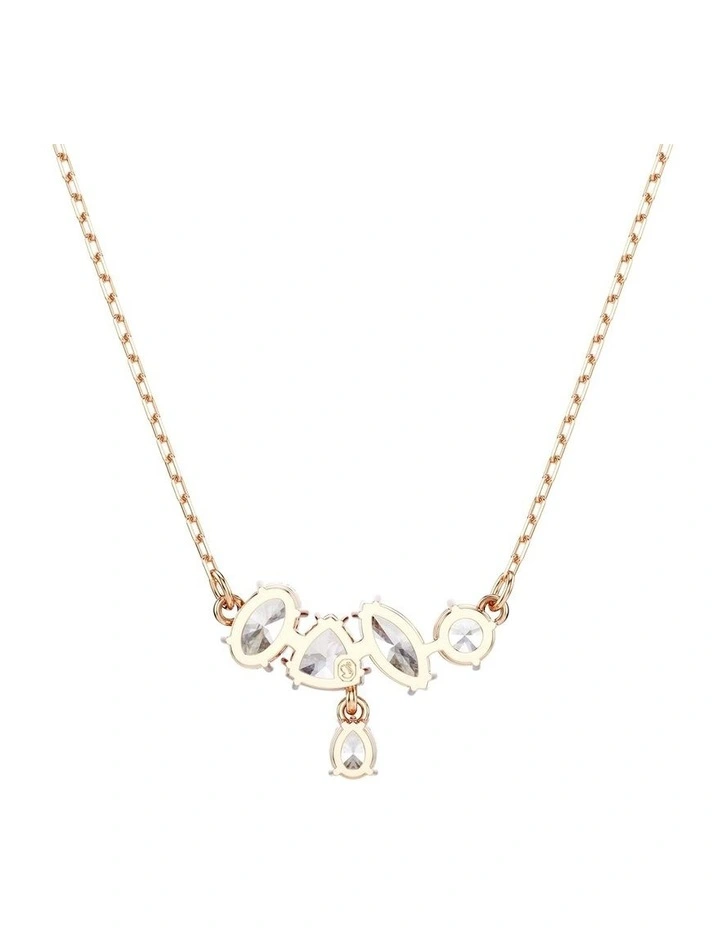 Mesmera necklace Mixed cuts 18K rose gold finish in White image 5